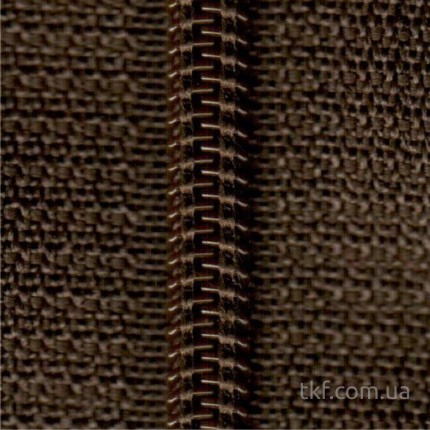 Змейка брючная спираль 18 см - темно-коричневый