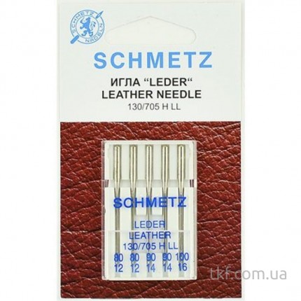 Швейная игла Schmetz (для быт. машин. кожа), набор 5 игл