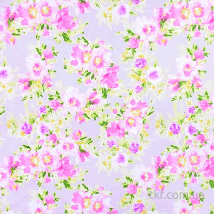 Тик перьевой (220 см) - розовые цветы