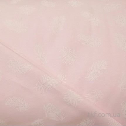 Подушка силикон 60х60 - Перо на розовом