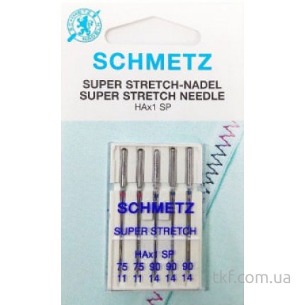 Швейная игла для бытовых машин Schmetz Super stretch ассорти HAX1 SP VTS